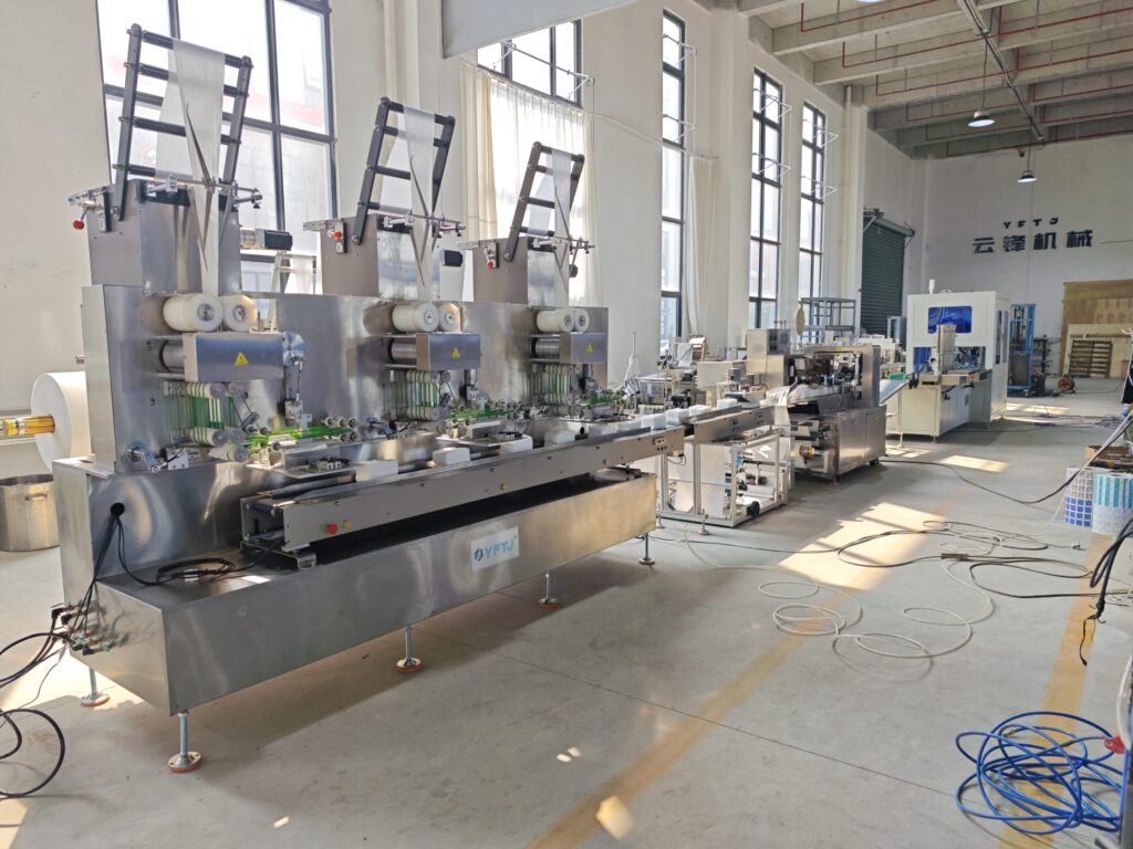 YFTJ wet wipe machinery production floor