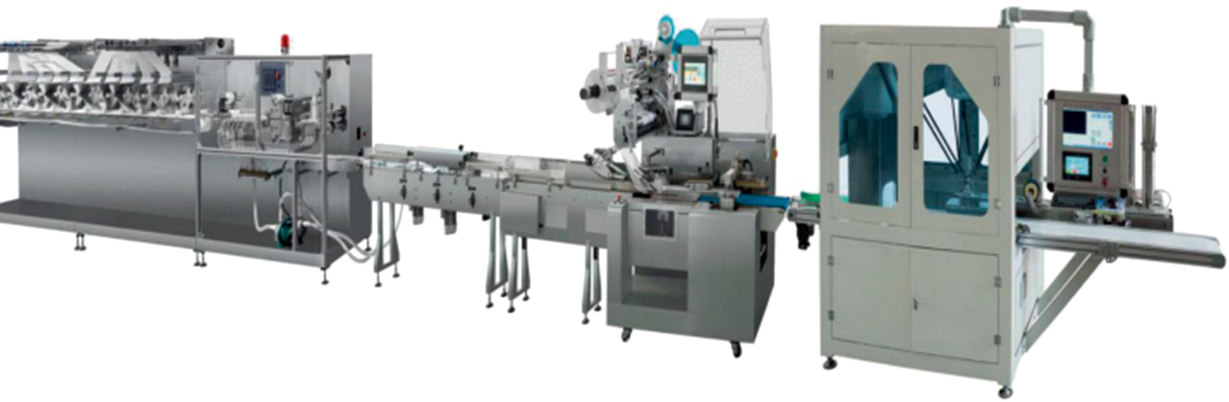 YF-3120F 30 to 120 count wet wipe production line